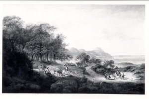 Vista lontana di Anglesea da Julius Caesar Ibbetson