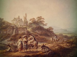 Il mulino ad acqua da Julius Caesar Ibbetson