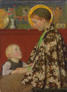 Giovane madre, c.1892-1895 da Julius Gari Melchers