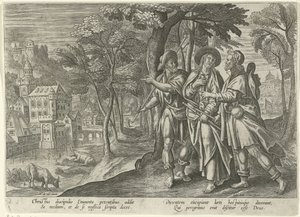 Discepoli di Emmaus da Julius Goltzius