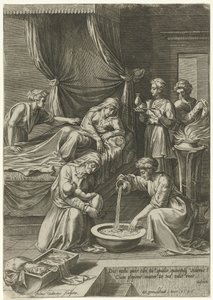 Nascita della Vergine Maria da Julius Goltzius