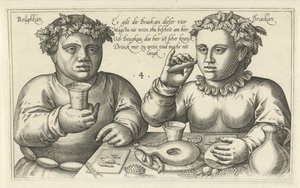 Goloso e Bevitore da Julius Goltzius