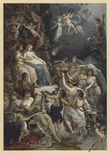 Illustrazione per Sogno di una notte di mezza estate da Julius Hoeppner