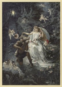 Illustrazione per Sogno di una notte di mezza estate da Julius Hoeppner