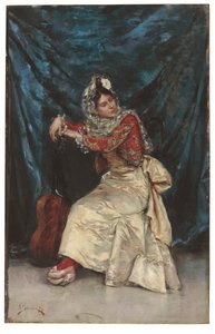La suonatrice di chitarra da Julius Leblanc Stewart