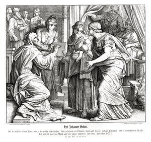 La nascita di Giovanni, Vangelo di Luca