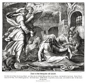 Daniele nella fossa dei leoni da Julius Schnorr von Carolsfeld