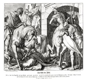 La morte di Jezebel, 2 Re da Julius Schnorr von Carolsfeld
