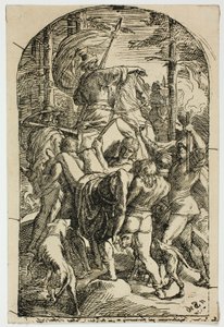 Hagen lascia che il corpo di Siegfried venga portato a casa dalla foresta da Julius Schnorr von Carolsfeld