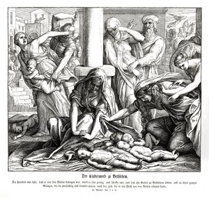 Erode uccide i bambini, Vangelo di Matteo da Julius Schnorr von Carolsfeld