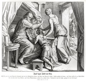 Isacco benedice Giacobbe al posto di Esaù, Genesi