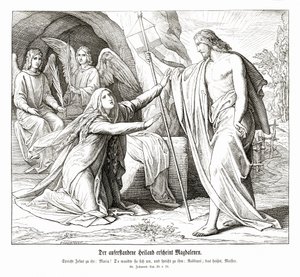 Gesù appare a Maria Maddalena, Vangelo di Giovanni da Julius Schnorr von Carolsfeld