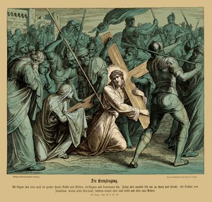 Gesù che porta la croce, Vangelo di Luca da Julius Schnorr von Carolsfeld