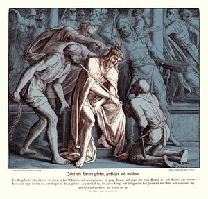 Gesù è incoronato di spine, Vangelo di Marco da Julius Schnorr von Carolsfeld
