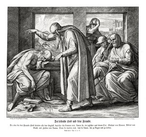 Gli amici di Giobbe, Giobbe da Julius Schnorr von Carolsfeld