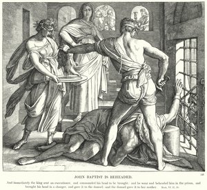 Giovanni Battista viene decapitato da Julius Schnorr von Carolsfeld