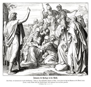 Giovanni Battista, Vangelo di Matteo da Julius Schnorr von Carolsfeld