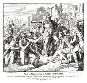 Giuda Maccabeo sconfigge i suoi nemici da Julius Schnorr von Carolsfeld