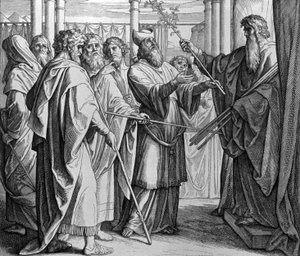 La verga di Aronne da Julius Schnorr von Carolsfeld