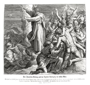 Separazione del Mar Rosso, Esodo da Julius Schnorr von Carolsfeld