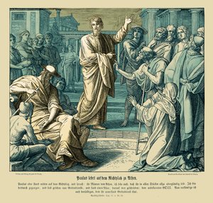 Paolo predica ad Atene, Atti degli Apostoli da Julius Schnorr von Carolsfeld