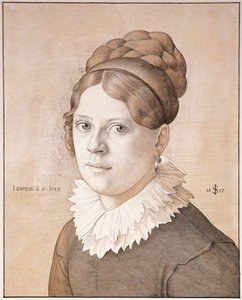 Ritratto di Henriette Schnorr von Carolsfeld, 1817 da Julius Schnorr von Carolsfeld