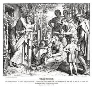 Crescere i figli, Libro del Siracide da Julius Schnorr von Carolsfeld