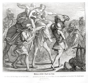 Rebecca vede Isacco da lontano, Genesi da Julius Schnorr von Carolsfeld
