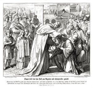 Simone è nominato sommo sacerdote da Julius Schnorr von Carolsfeld