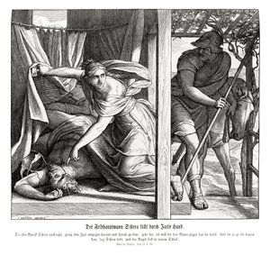 Sisera è ucciso da Jael, Giudici da Julius Schnorr von Carolsfeld