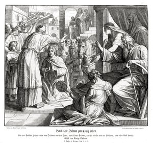 Salomone è unto re