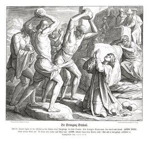 Lapidazione di Stefano, Atti degli Apostoli da Julius Schnorr von Carolsfeld