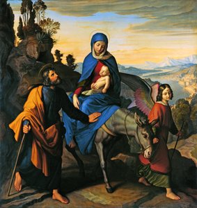 La fuga in Egitto da Julius Schnorr von Carolsfeld