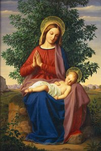 La Madonna e il Bambino, 1855 da Julius Schnorr von Carolsfeld