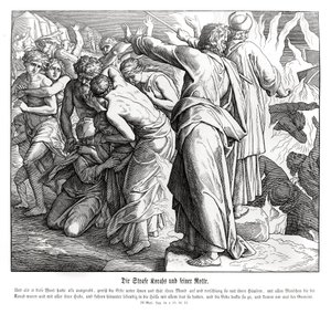 La punizione di Core, Numeri da Julius Schnorr von Carolsfeld