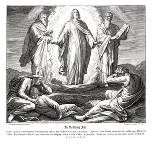 Trasfigurazione di Gesù, Vangelo di Luca da Julius Schnorr von Carolsfeld