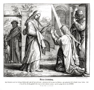 Visitazione di Maria, Vangelo di Luca da Julius Schnorr von Carolsfeld