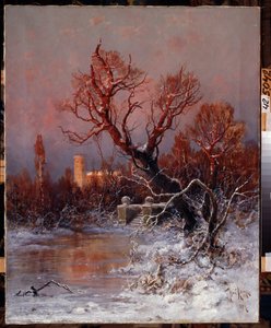 Nel parco del palazzo di Gatchina vicino a San Pietroburgo da Julius Sergius Klever