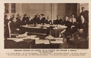 Incontro del Consiglio della Società delle Nazioni a Ginevra