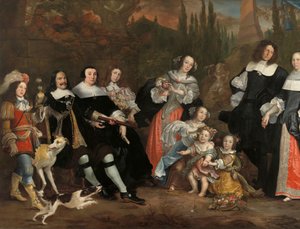 Michiel de Ruyter e la sua famiglia da Juriaen Jacobsz.