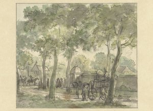 Strada di campagna lungo un muro con cupola