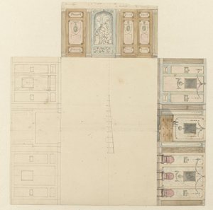 Progetto per la decorazione di tre pareti di una stanza da Jurriaan Andriessen