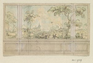 Disegno progettuale per una parete divisoria da Jurriaan Andriessen