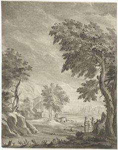 Paesaggio con strada da Jurriaan Cootwijck