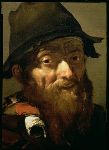 Testa di un vecchio, (dettaglio del ritratto di un vecchio con una cipolla)