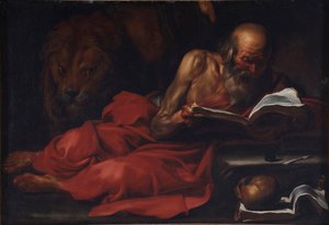 Rappresentazione di san Girolamo da Jusepe de Ribera