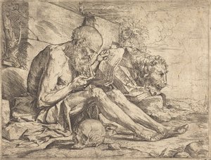 San Girolamo leggente da Jusepe de Ribera