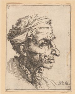 Piccola testa grottesca da Jusepe de Ribera