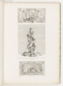 Pannello Ornamentale Raffigurante il Rapimento di Elena, tav. 24 in Oeuvre da Juste Aurèle Meissonnier