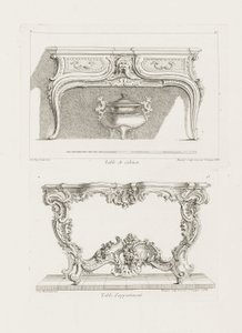 Tavolo da Gabinetto, 6a Tavola, tav. 47 in Oeuvre da Juste Aurèle Meissonnier